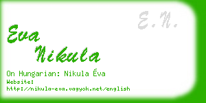 eva nikula business card